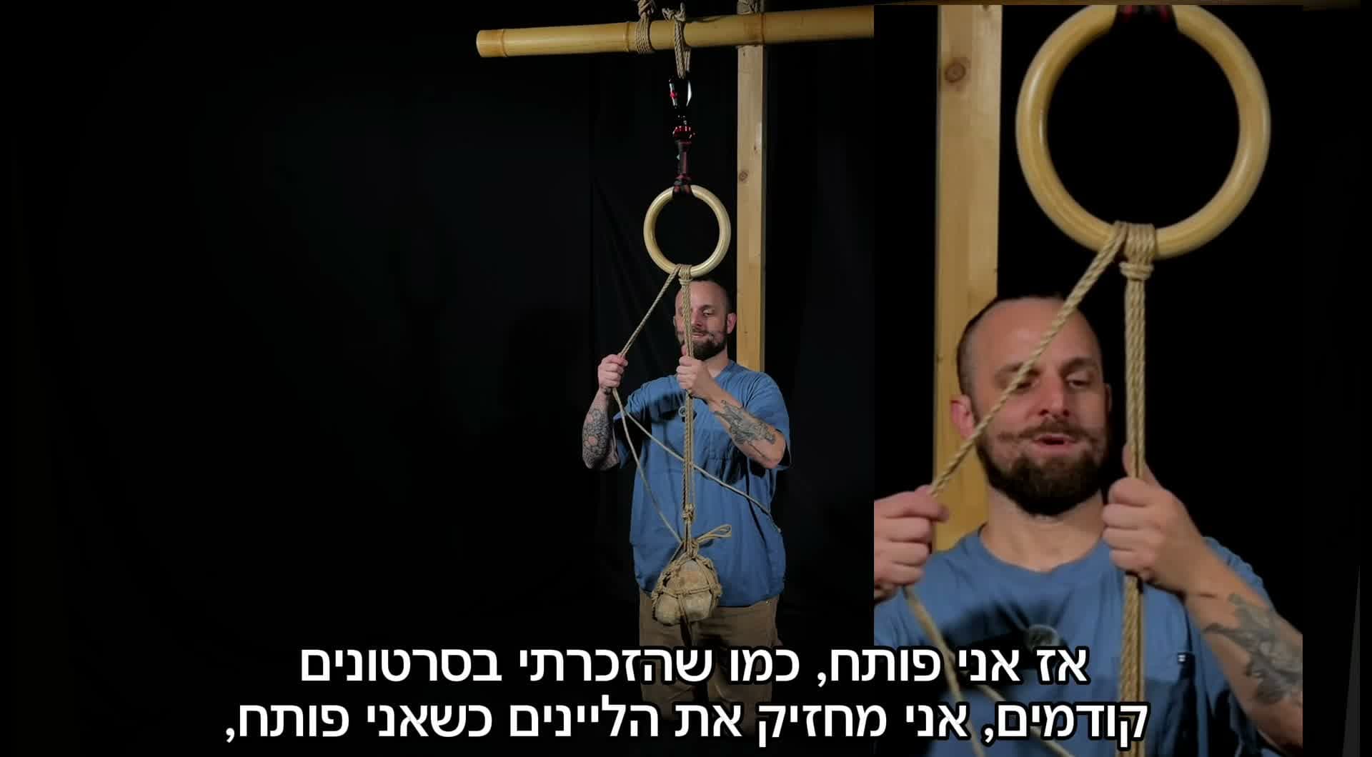 נעילת ליין עליונה ותחתונה על חישוק.